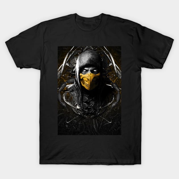 Mortal Kombat X Scorpion T-Shirt by syanart